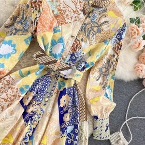 Elegant Vintage Bodycon Print Dress